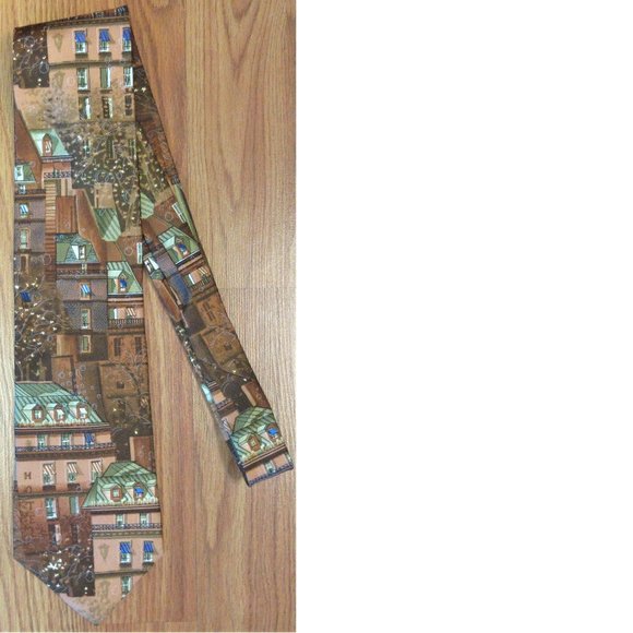 ABERCROMBIE & FITCH 100% SILK NECK TIE - Picture 1 of 3